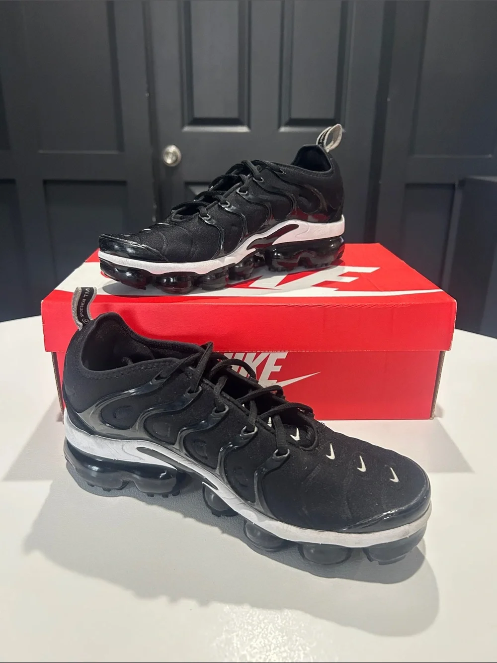 Nike Air VaporMax Plus “OverBranding Black” Women’s Size 9